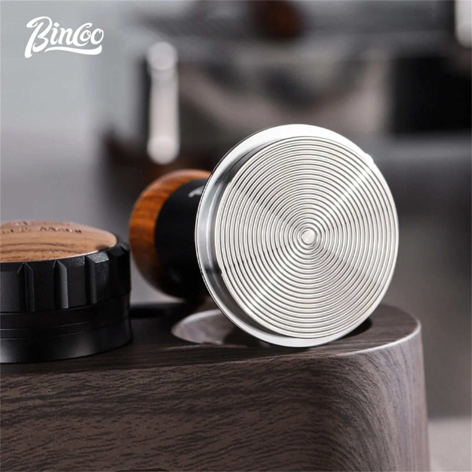 Bincoo Coffee Espresso Distributor 51/58mm Cloth Powder Machine Leveler Tool Coffee Hammer Tamper Storage Base Coffee Holder Set