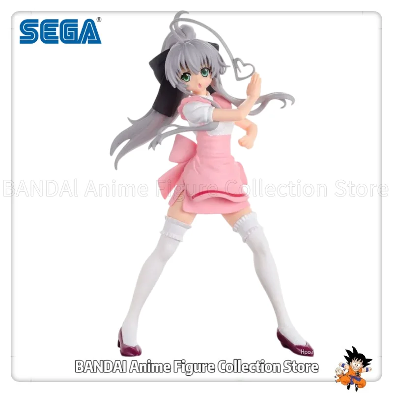 In Stock Original SEGA Haiyore! Nyaruko‑san W Pink Maid Ver. Anime Figure Toy Birthday Gift