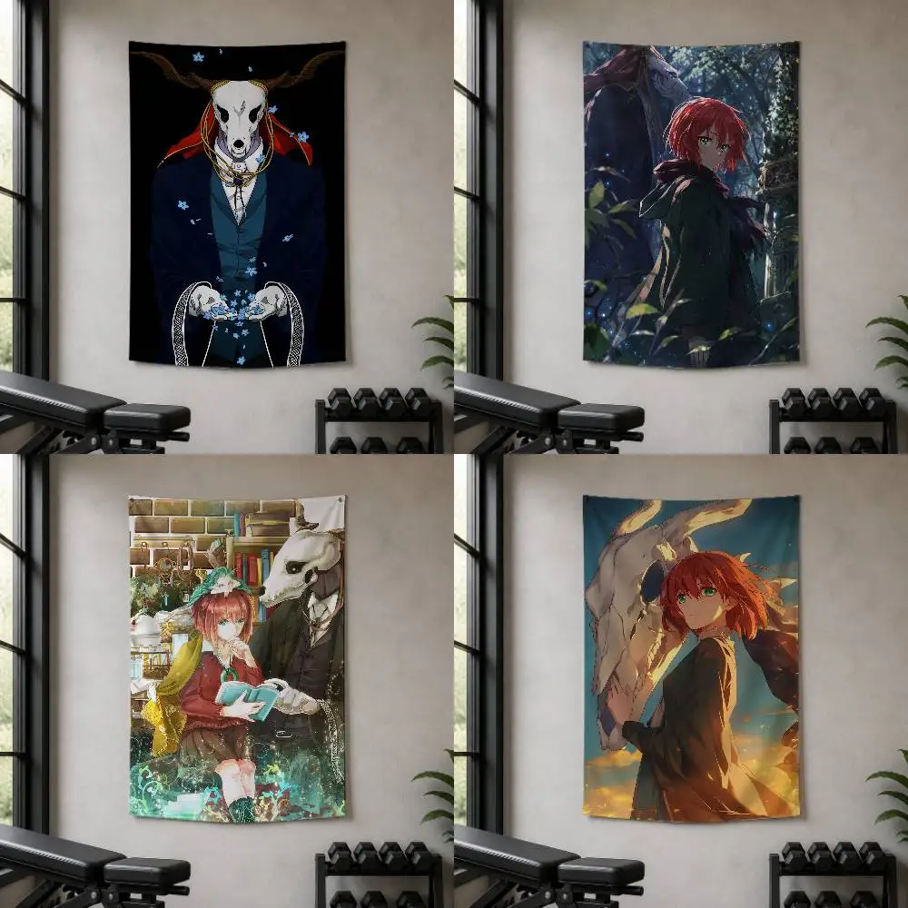 The A-Ancient Magus Bride  Decorative Wall Flag Banner for Home Garden Garage Indoor Outdoor Decor