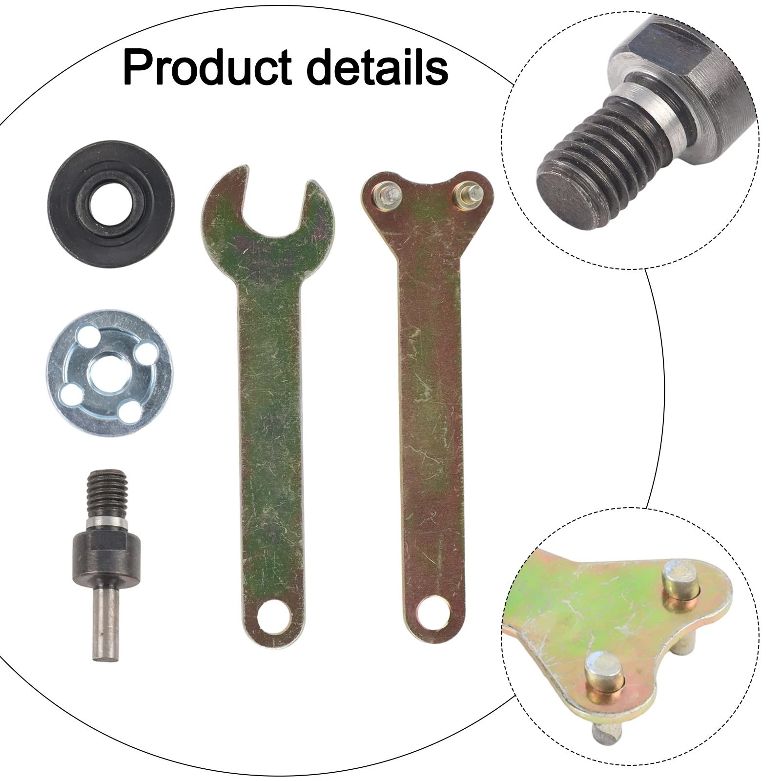 Connecting Rod Set 10 Mm 6mm Grinder Adapter Professional And DIY Use Interchangeable Shafts Metal Construction