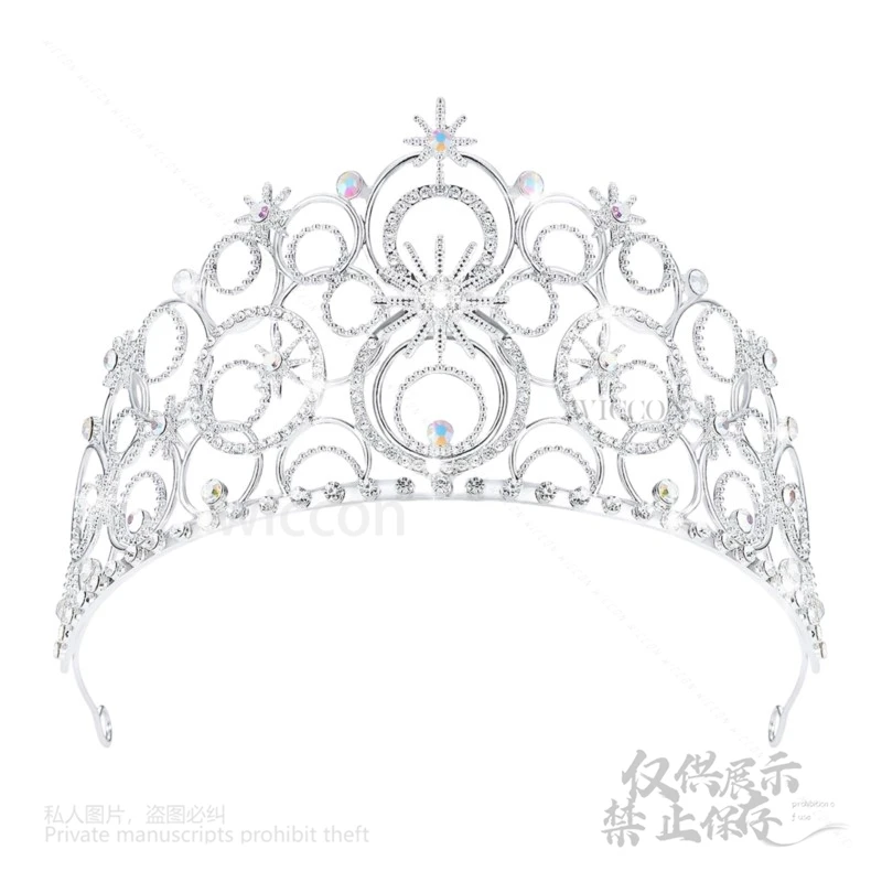 Wicked Glinda 4-Colors Crown Cosplay Dress Up Fantasia Headgear Disguise Costume Women Girls Halloween Carnival Accessories Cos