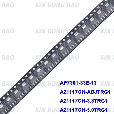 10pcs/lot AP7361-33E-13 AZ1117CH-3.3TRG1 AZ1117CH-5.0TRG1 AZ1117CH-ADJTRG1