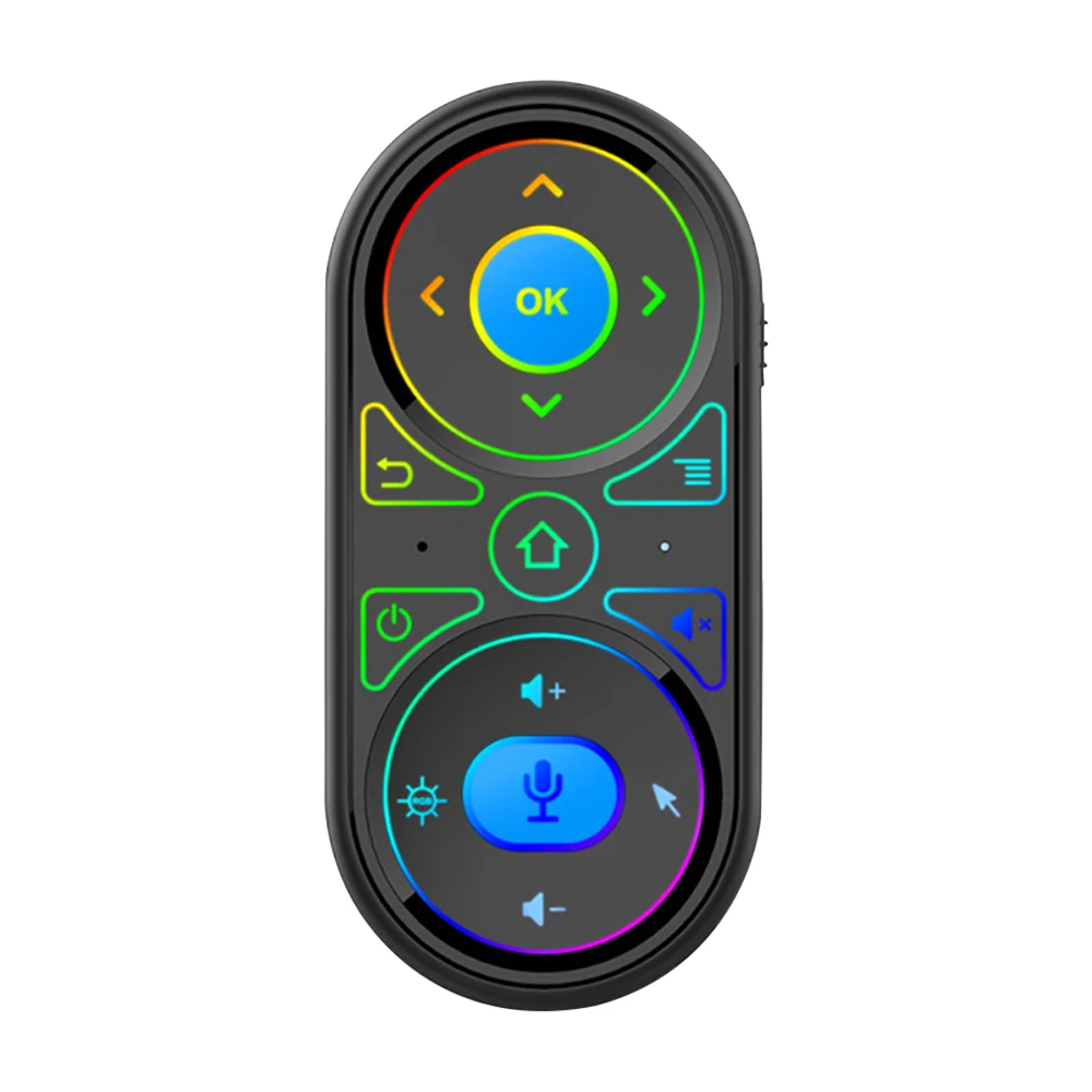 G11 Air Mouse for Google Voice Microphone RGB Gyro Mini Sensor Remote Control Backlight IR Learning 2.4G Wilress rechargeable