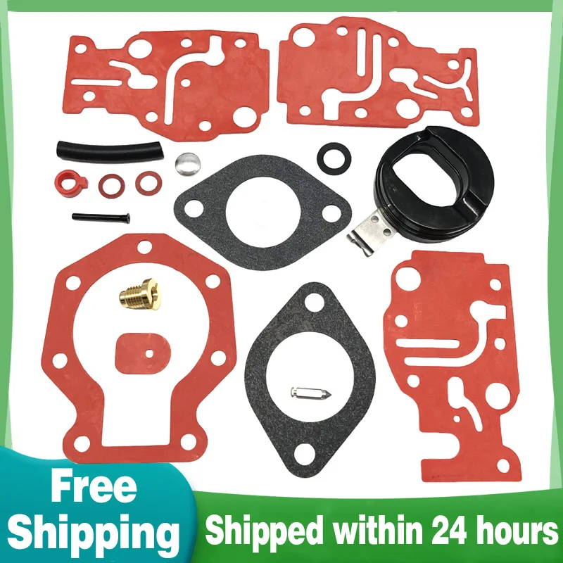 

439073, 431897 Carb Carburetor Rebuild Kit For Johnson Evinrude 6HP 8HP 9.9HP 15HP 20HP 1986-1996 years Sierra 18-7219