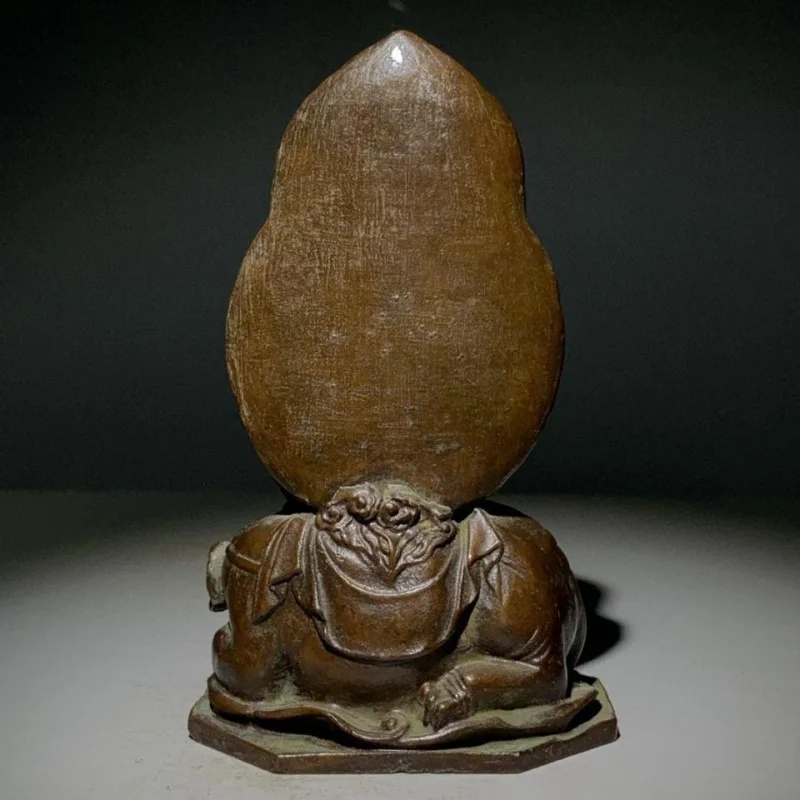 

Antique Old Copper Buddha Statue Copper Samantabhadra White Elephant Mount Wealth Home Decor Figurine Living Room Buddha Offerin