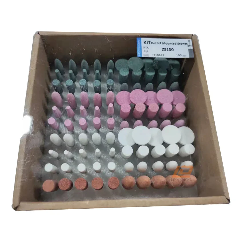 Dental lab abrasive stone bur Green/Pink/White stone for contour ceramic/metal alloy/composite dental abrasive stone tool