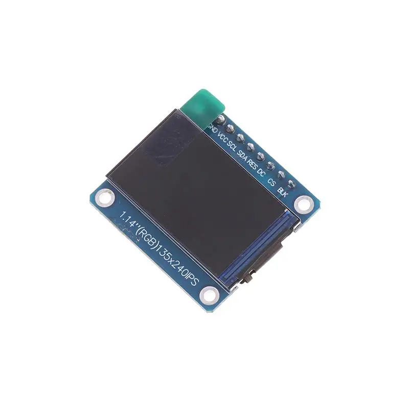 1.14 Inch SPI Serial Port 135x240 Touchscreen IPS TFT Display ST7789 135x240 SPI 8-Pin 65K Color LCD Screen For Arduino
