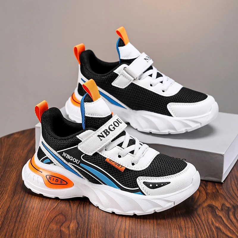 2025 Kid Casual Sneakers Children Sports Shoes Boys Girls Student Soft Sole Tennis Breathable Lightweight Hiking Shoes