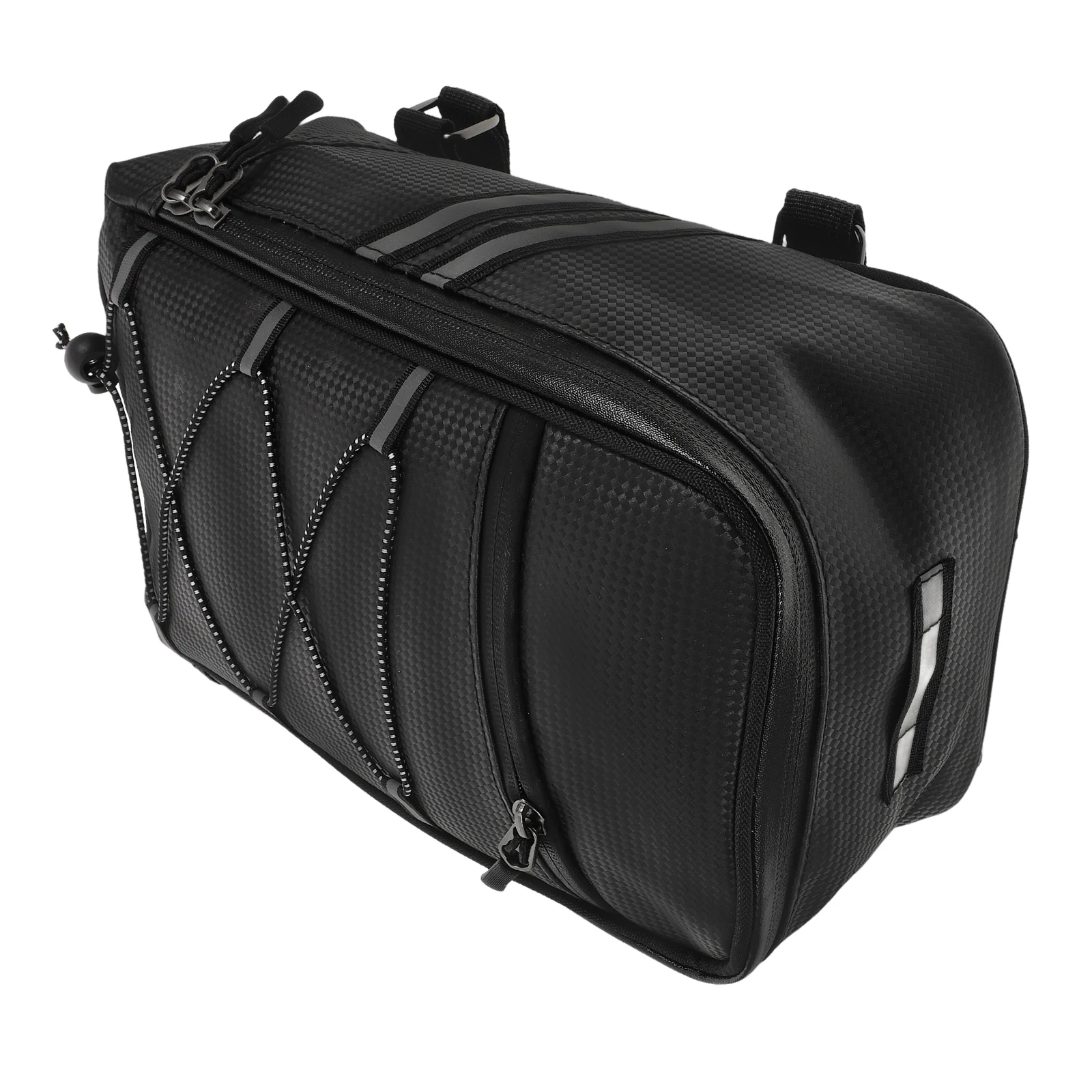 

s Waterproof Tail 8L PU Accessories Rear Seat Storage Saddle Bag for Bicycle Electric Bike Motorcycle Travel Outdoor