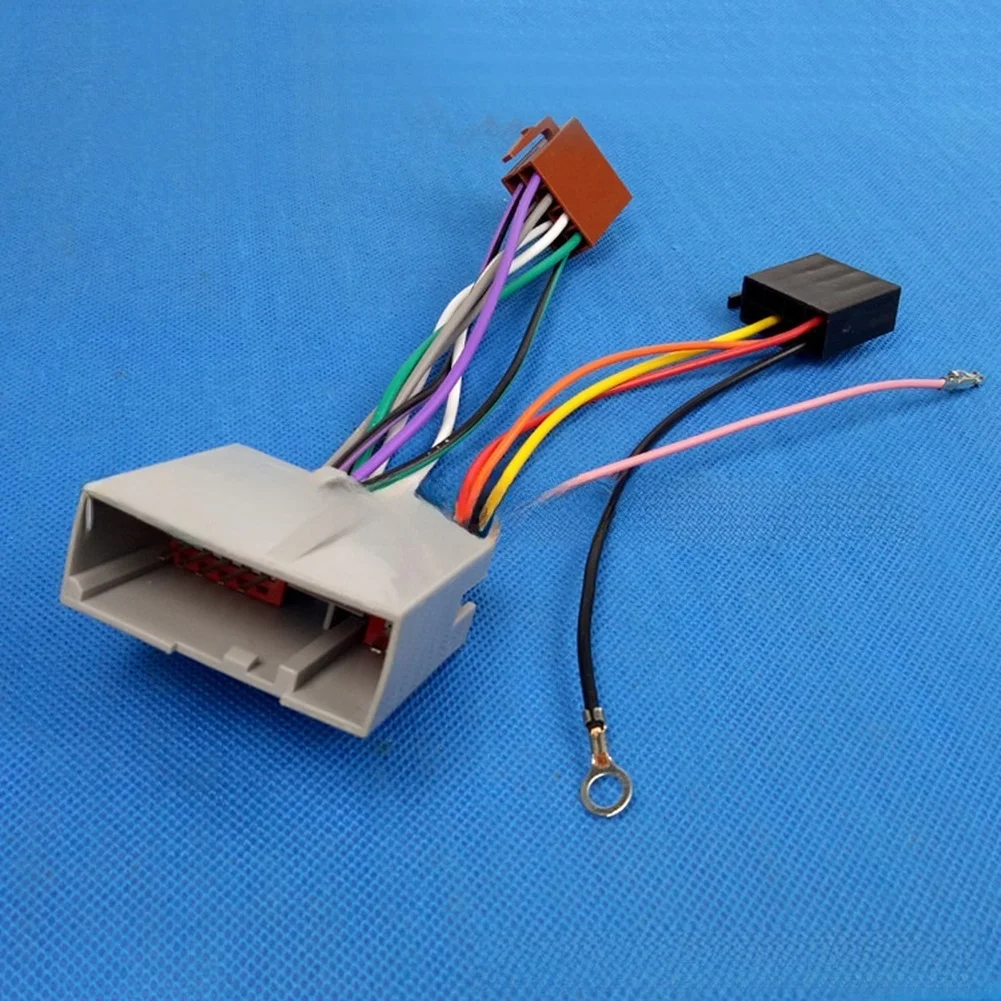ISO Car Radio Wire Adapter with Female Connector for Ford Fiesta Focus and For Land Rover FreeFor Lander Black 12V ABS