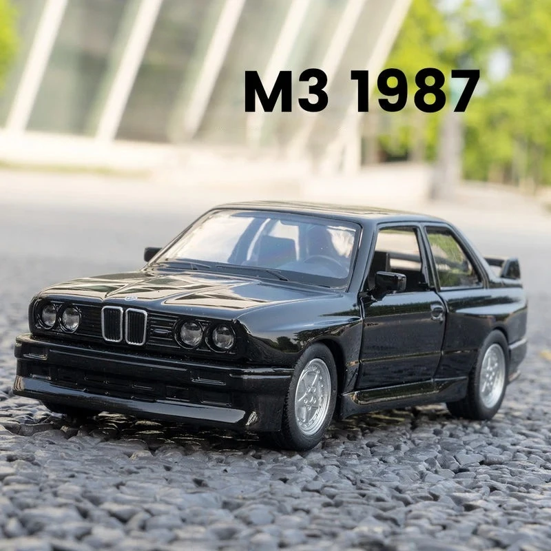 

1:36 M3 E30 1987 911 Turbo Quattro M4 Металлическая игрушка из сплава Автомобиль Литье под давлением и игрушечный автомобиль Модель автомобиля для детей