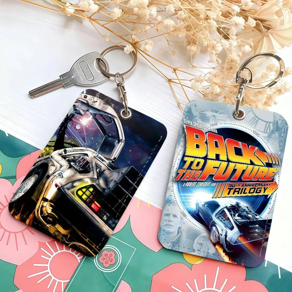 

Держатель для карт «Назад в будущее» (фильм), подходит для студенческих проездных, метро, банка, спортзала и для предотвращения потери ключей