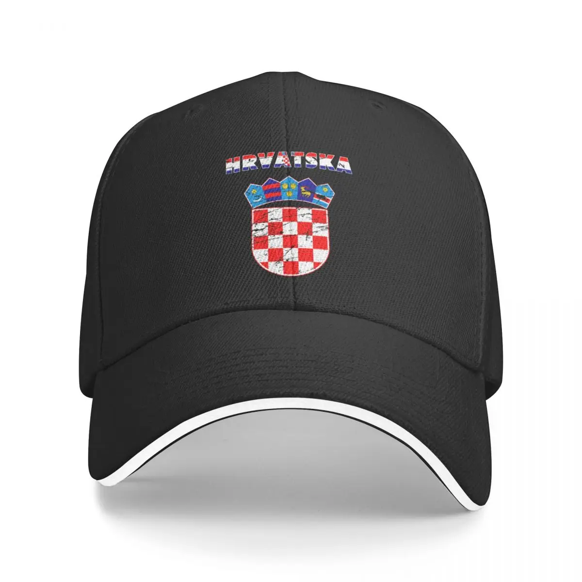 Croatia Hrvatska Coat of Arms Gift Baseball Cap Fishing cap Big Size Hat Hip Hop Beach Bag Golf Women Men's