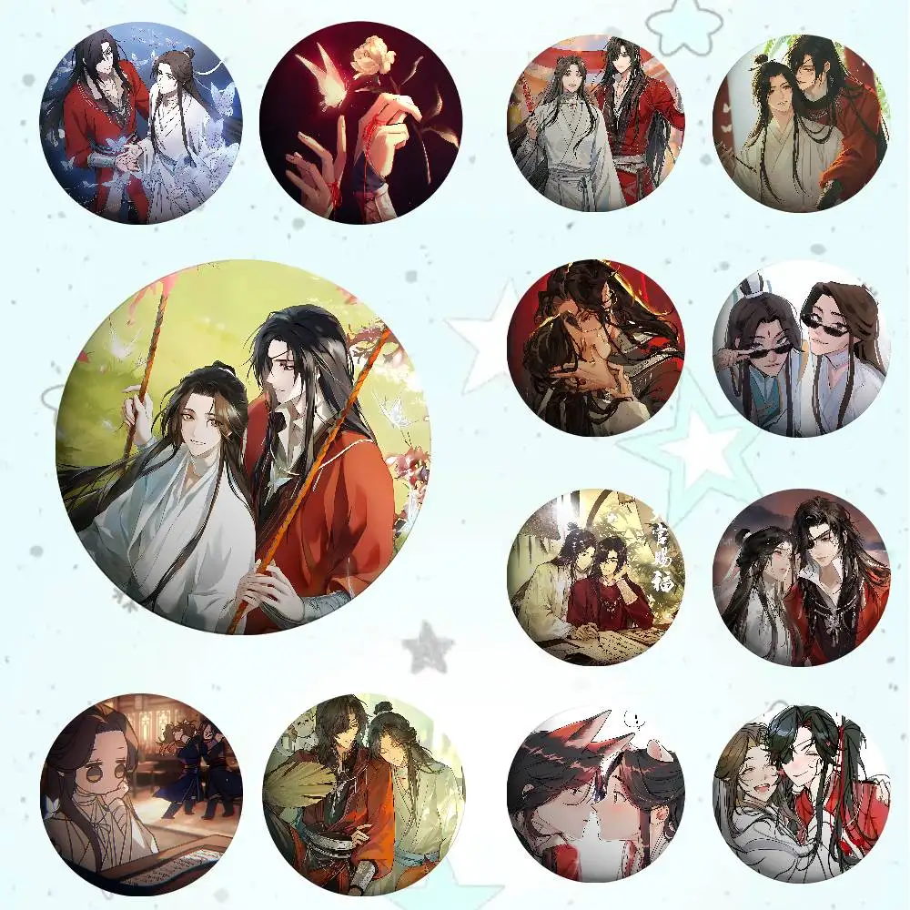 أنيمي السماء المسؤولين نعمة شارات صفيح لينة زر دبوس بروش شارة معدنية مخصصة مجوهرات اكسسوارات قبعة حقيبة التلبيب #3