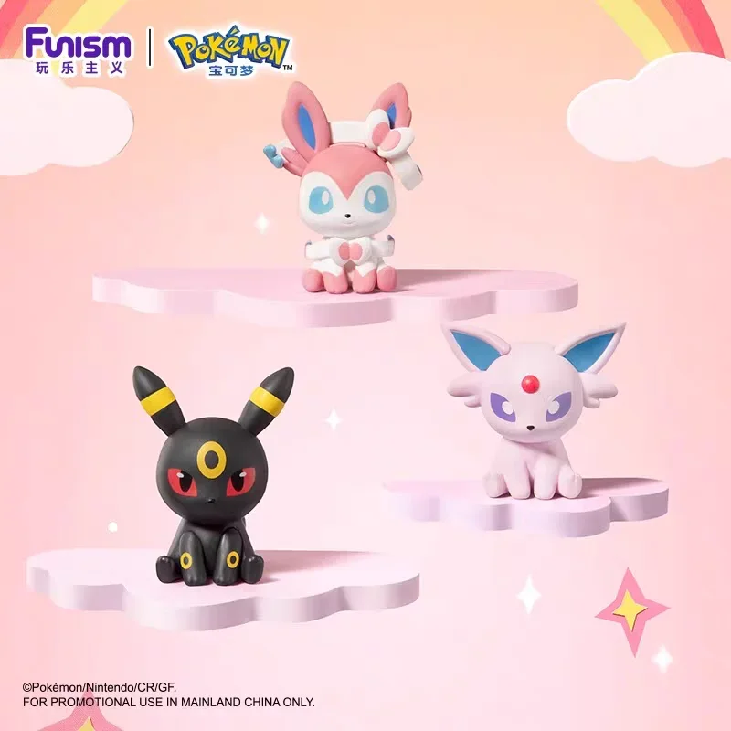 مجموعة البوكيمون Eeelelutions Sylveon Jolteon Espeon Umbreon Flareon حقيبة أعمى الهدايا لعبة نموذج شخصيات كرتونية جمع الحلي