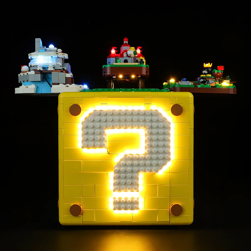 Led Light Kit For 71395 Super Marioed Question Mark Adventures Tv Game Gifts DIY Toys Set Not Included Building Blocks view 4