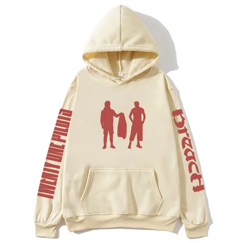 Imagen 2 del producto TwentyOnePilotss Breach Sudadera con capucha moda Rock Hip Hop manga larga hombres mujeres ropa Casual ropa de calle Jersey suelto de gran tamaño