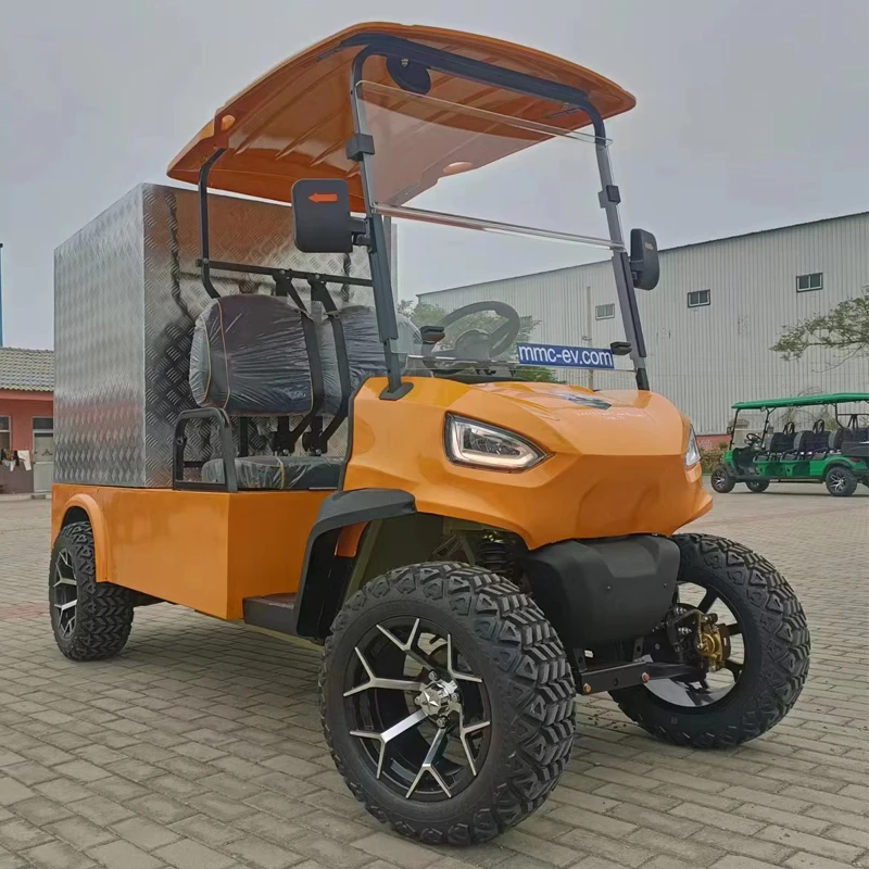 Factory Hot Sale High Performance 48V 60V 72V 4000/5000/7000W 2 4 Seat Electric Golf Cart With Rear Cargo Box