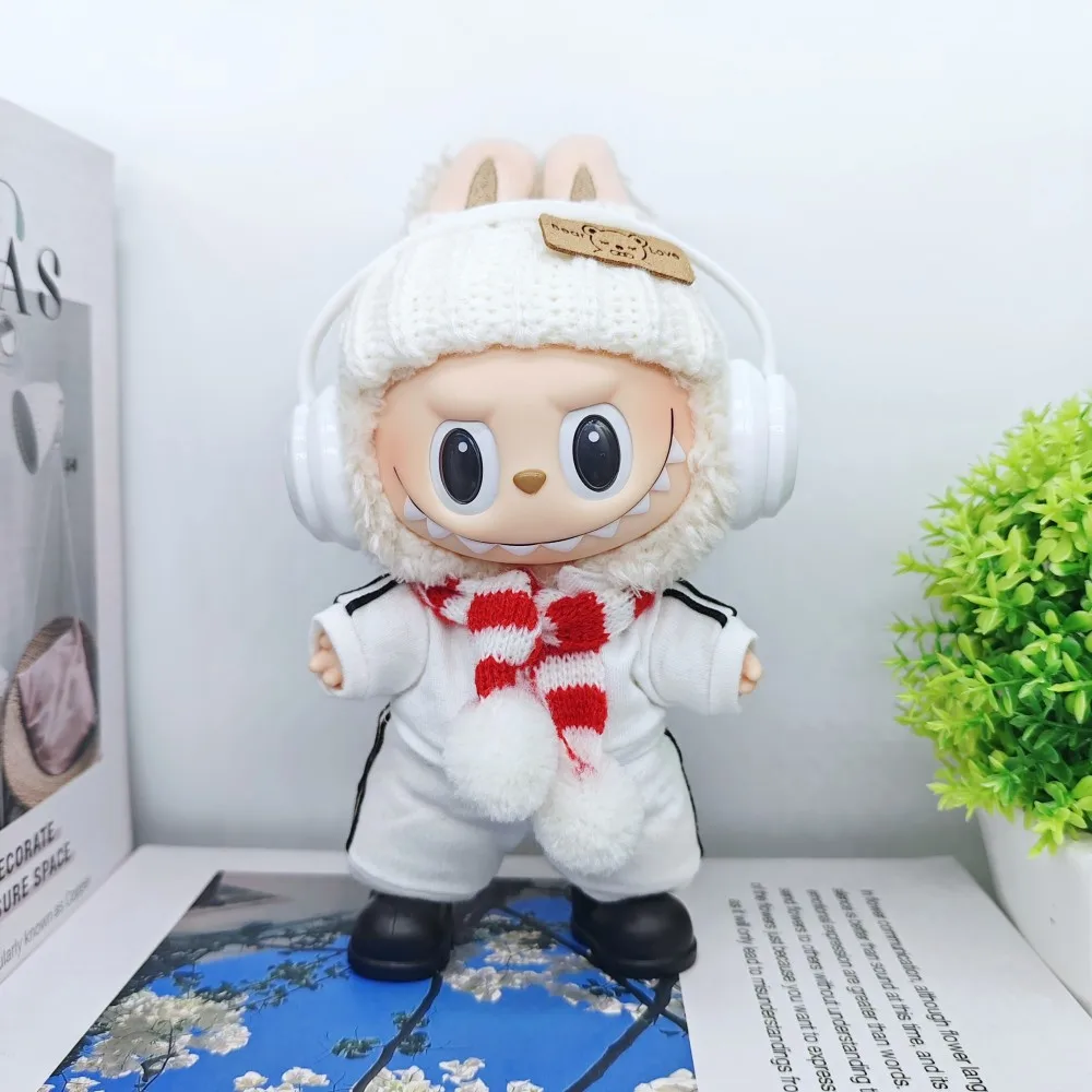 Mode Sportkleding voor 15/17 cm Labubu Pop Pet Pak Ropa Labubu Outfit Accessoires