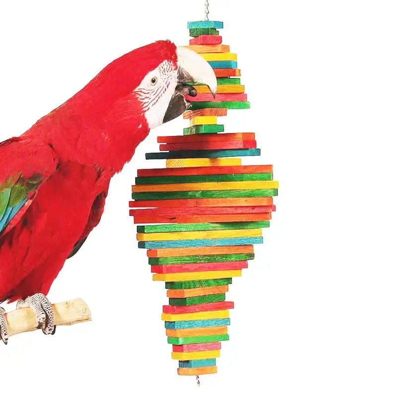 Parrot Chewing Toy Birds Shredder Toys Parakeet Beak Grinding Tool Parrots Cage Food Grade For Playing Bird Cage Accessories