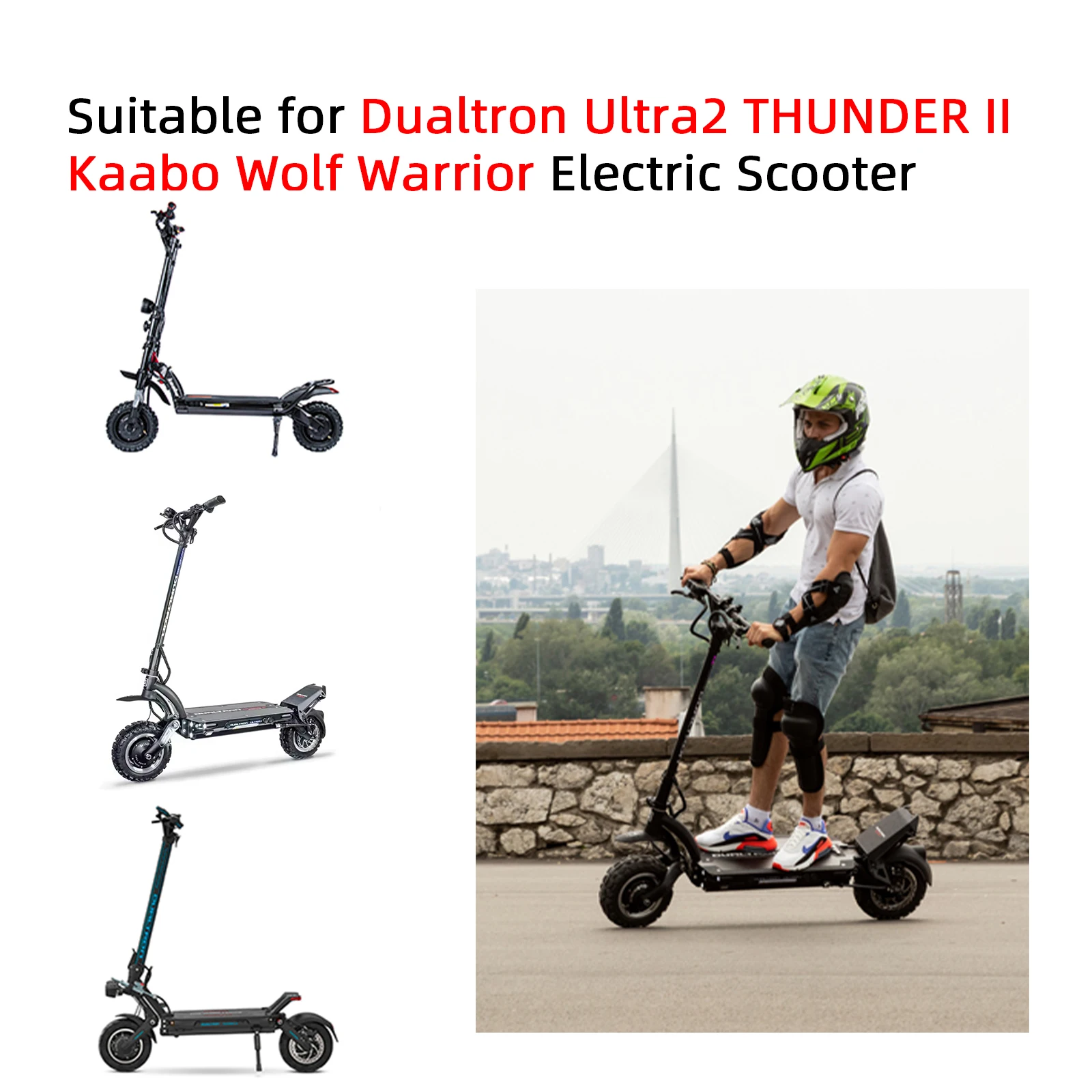 ULIP 2 Stück 100/55-6,5 schlauchloser Reifen 11 Zoll verdickter Vakuum-Luftreifen für Dualtron Ultra2 THUNDER Kaabo Wolf Warrior Scooter – Detail 1