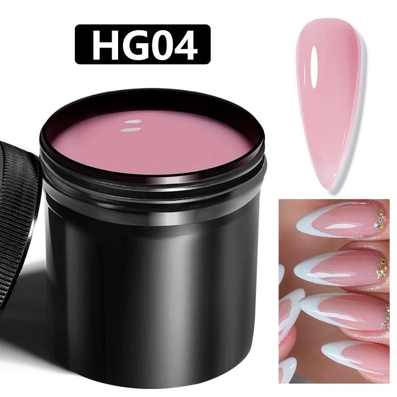 

1KG Packing Quick Builder Nail Gel For Extension Nude Pink Clear Hard Gel Constructor Self Leveling Nail Strengthener Manicures