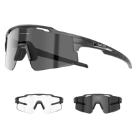 KAPVOE New Photochromic UV400 Protection Clear Sports Sunglasses for Men and Women Outdoor MTB Road Bicycle Cycling Glasses