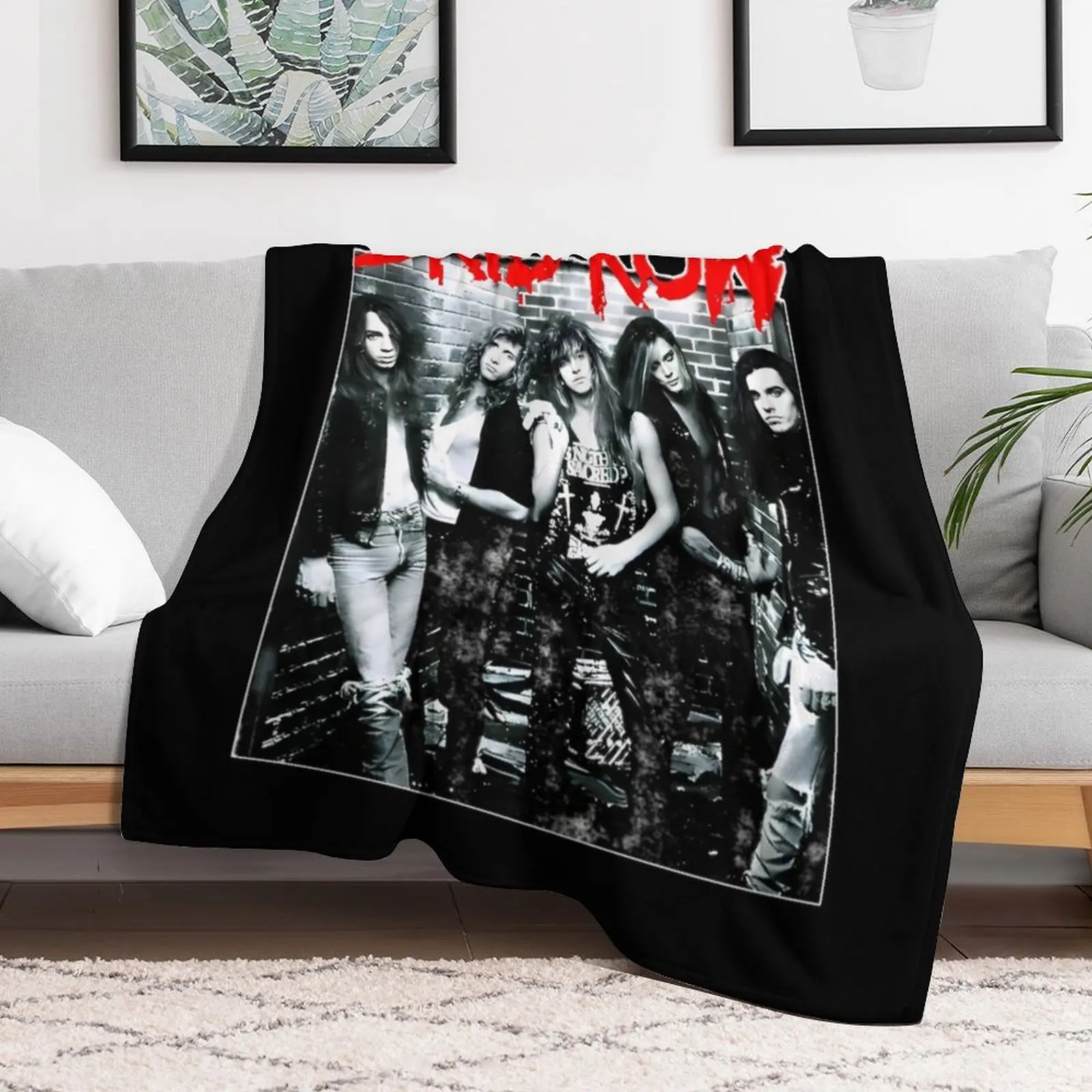 

Skid Row Throw Blanket Sofa Quilt Travel Furrys Luxury Designer Blankets