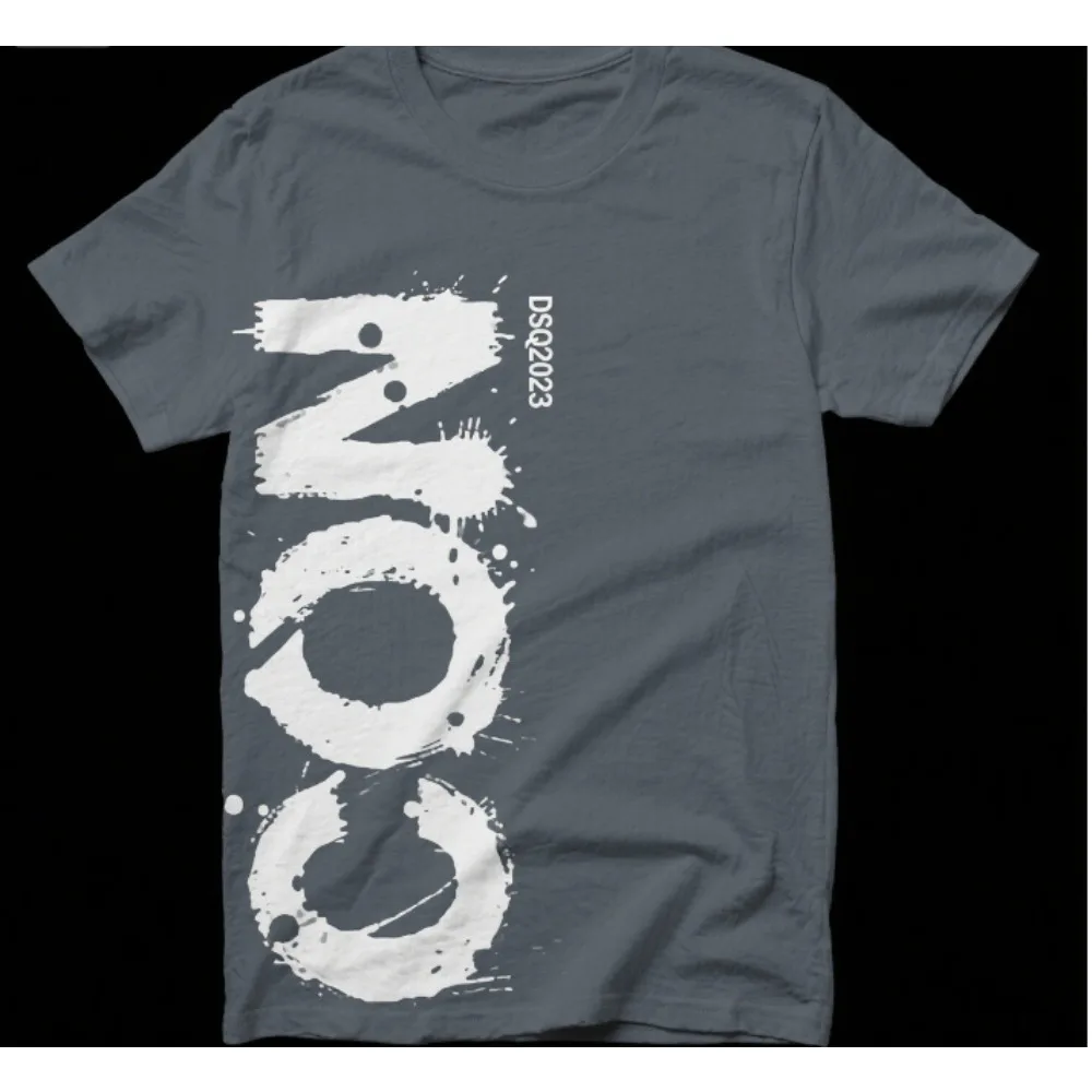 

Trend European and American Fashion Brand Printed T-shirt Fashion Trend Comfortable Loose Absorbent Cotton Short-sleeved T-shirt