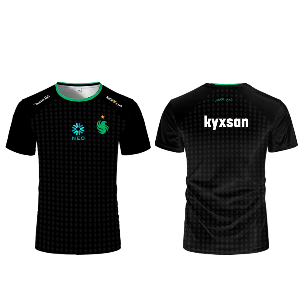 2025 New Esports Jersey Unisex Summer Breathable Short Sleeve Sports Uniforms Team Falcons Esports Club CS2 Fans Custom T-shirts