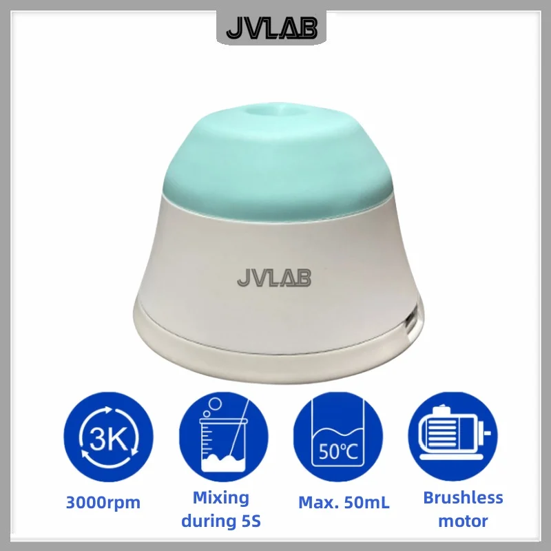 JVLAB Lab Mini Vortex Mixer 3000RPM Portable Ink Electric Liquid Orbital Stirrer Mixing Color Pigment Bottle Shaker