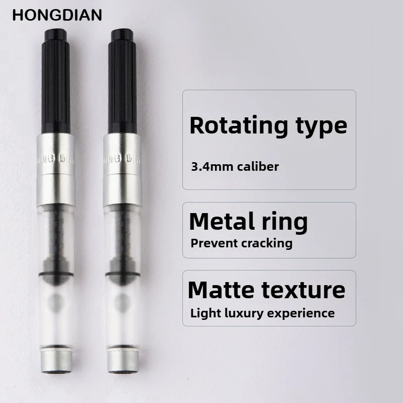 10/5/1PCS HONGDIAN Rotary 3.4mm Ink Converter Filler Cartridge Ink Absorber Fountain Pen Ink Suction School Supplies Stationery - view 2