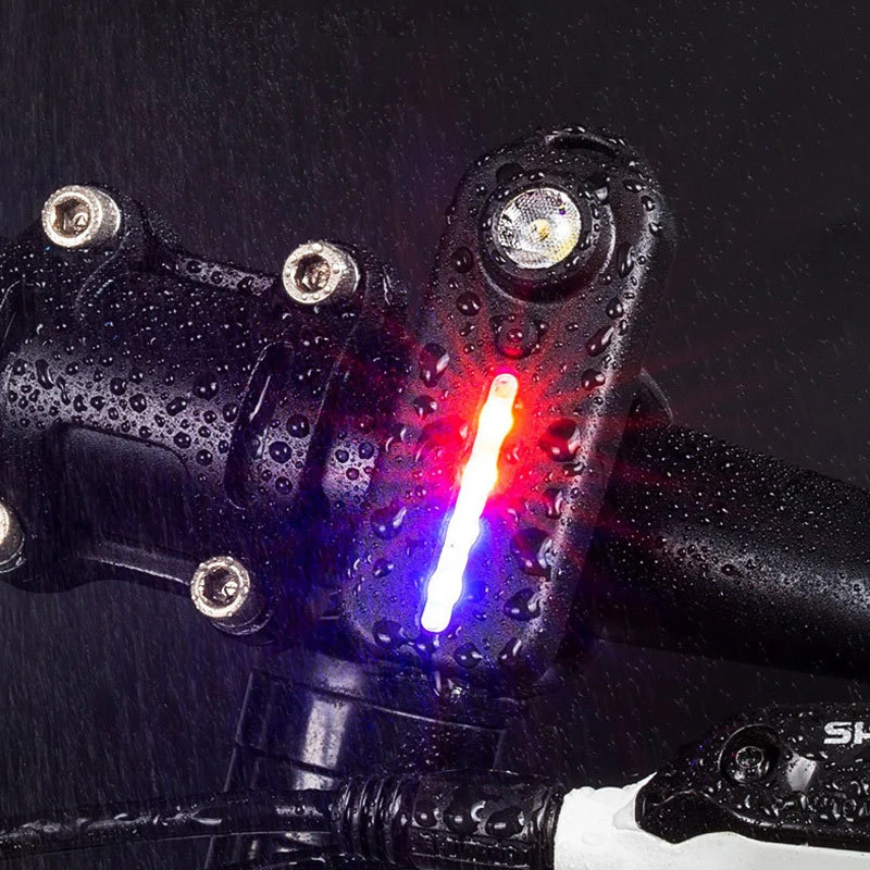 LED Red Blue Shoulder Police Light with Clip USB Charging Flashing Warning Safety Flashlight Torch Bike Warn Light