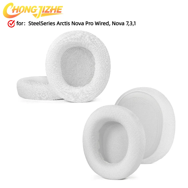 

CHONGJIZHE For SteelSeries Arctis Nova Pro Wired, Nova 7,3,1 Headphones Replacement Soft Foam Sponge Pad Leather Earmuffs