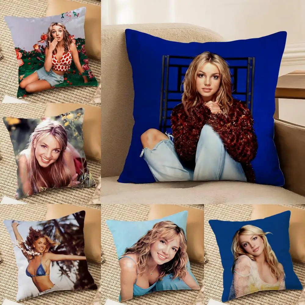 

Наволочка S-Singer B-Britney Spears, шелковистая, элегантная, комфортная, для дивана и кровати, с невидимой молнией