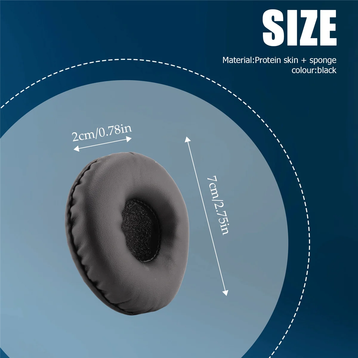 แผ่นรองหู Busa Headset อะไหล่1คู่ฝาครอบหมอนอิงหมอนสำหรับ JBL Tune600 T500BT T450 T450BT แผ่นรองหูฟัง JR300BT