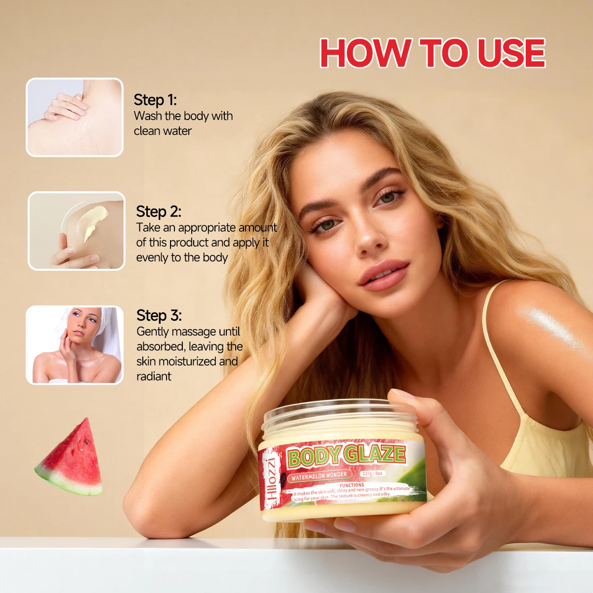 

8oz 2oz Body Glaze Watermelon: увлажняет, защищает и восстанавливает кожу, осветляет и разглаживает неровный цвет лица.