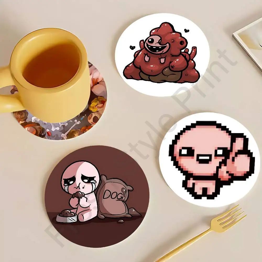 

Cool The B-Binding of I-Isaac Wooden Coasters 10cm Round Cosplay Fans Collect Friends Gifts