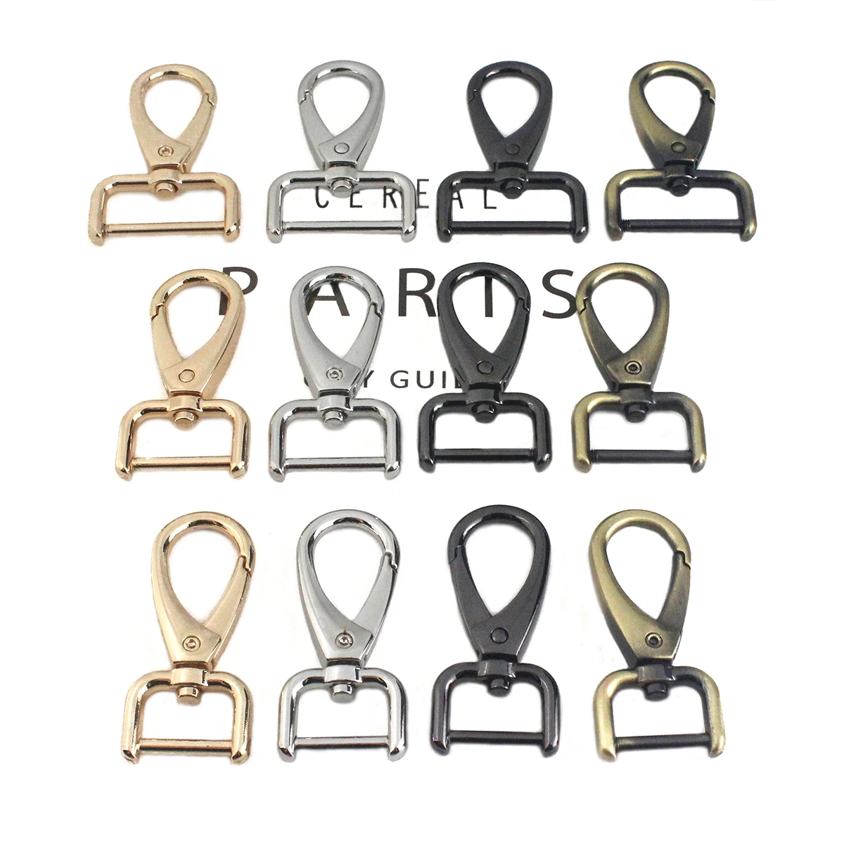 1pcs Metal Detachable Snap Hook Trigger Clips Buckles for Leather Strap/ Belt Keychain Webbing Pet Leash Hooks 5 Sizes