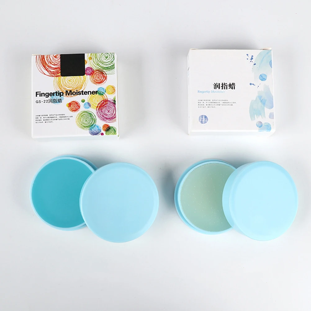 2 قطعة 22 جرام يشير الشمع لعد النقدية الصلبة لصق الإصبع مرطب البنك ملحق الرطب اليد الشمع عد المال كفاءة #1