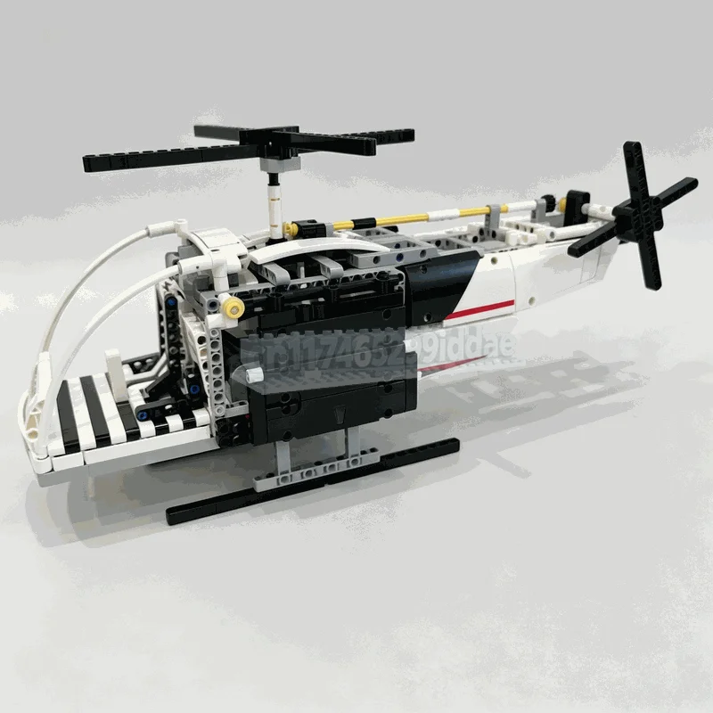 531PCS Rescue Helicopter RC Remote Control Model MOC Custom Building Blocks DIY Assembly Puzzle Creative Educational Toy Gifts