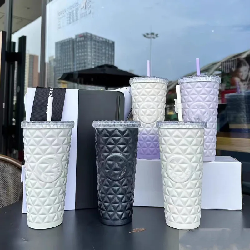 Hot Star Dad 591ml Largyle 304 Stainless Steel Straw Cup Black White Moonlight Gift Edition Handheld Thermal Insulated Cold Cup