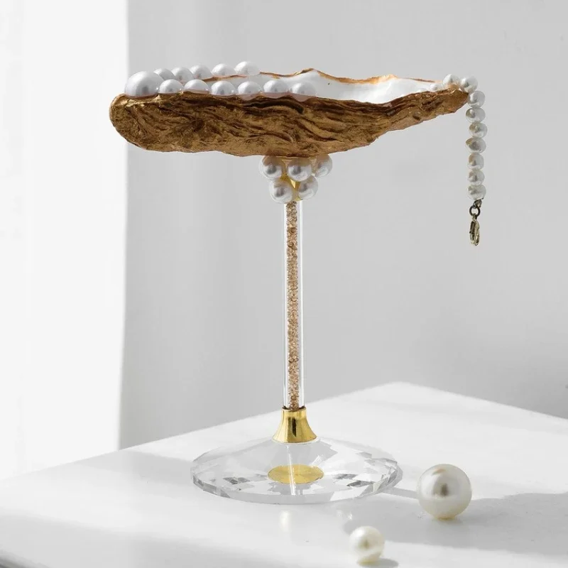 

Jewelry tray, high-end light luxury gold storage decorative ornament