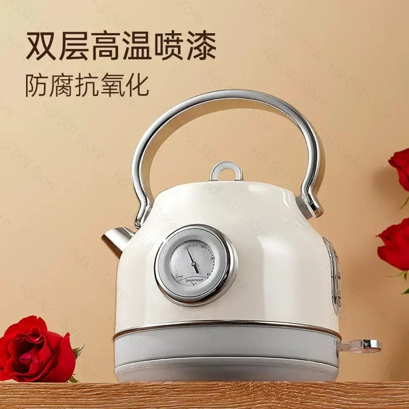 Electric kettle retro constant insulation 304 stainless steel household automatic power failure