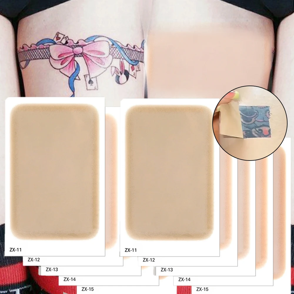 

5pcs/set Waterproof Concealer Tattoo Stickers Body Arm Temporary Flaw Hide Tapes Cover-up Patches Full Cover Scar Acne Cover Up