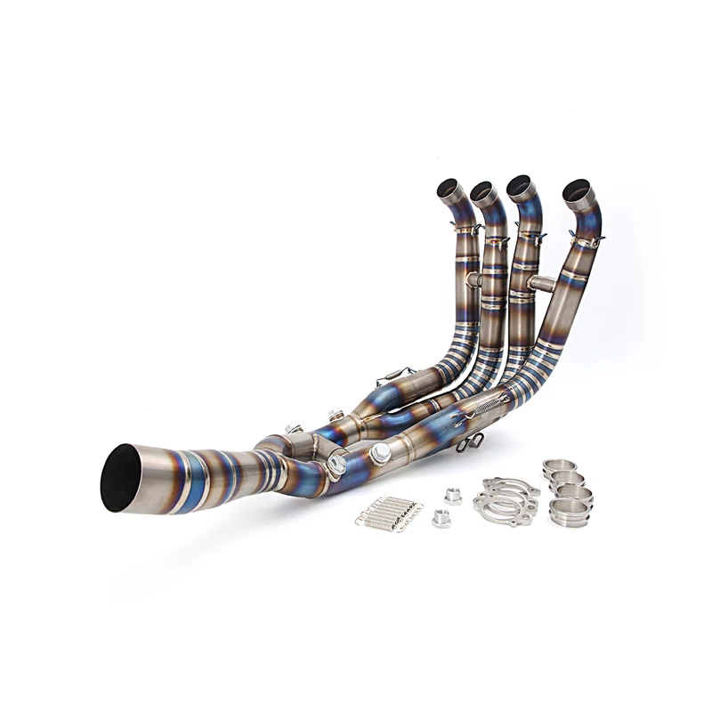 Motorcycle Exhaust Tips Header Pipe For BMW S1000RR 2019-2025 S1000R 2021-2025 Titanium Alloy Slip On Connect Stock Muffler