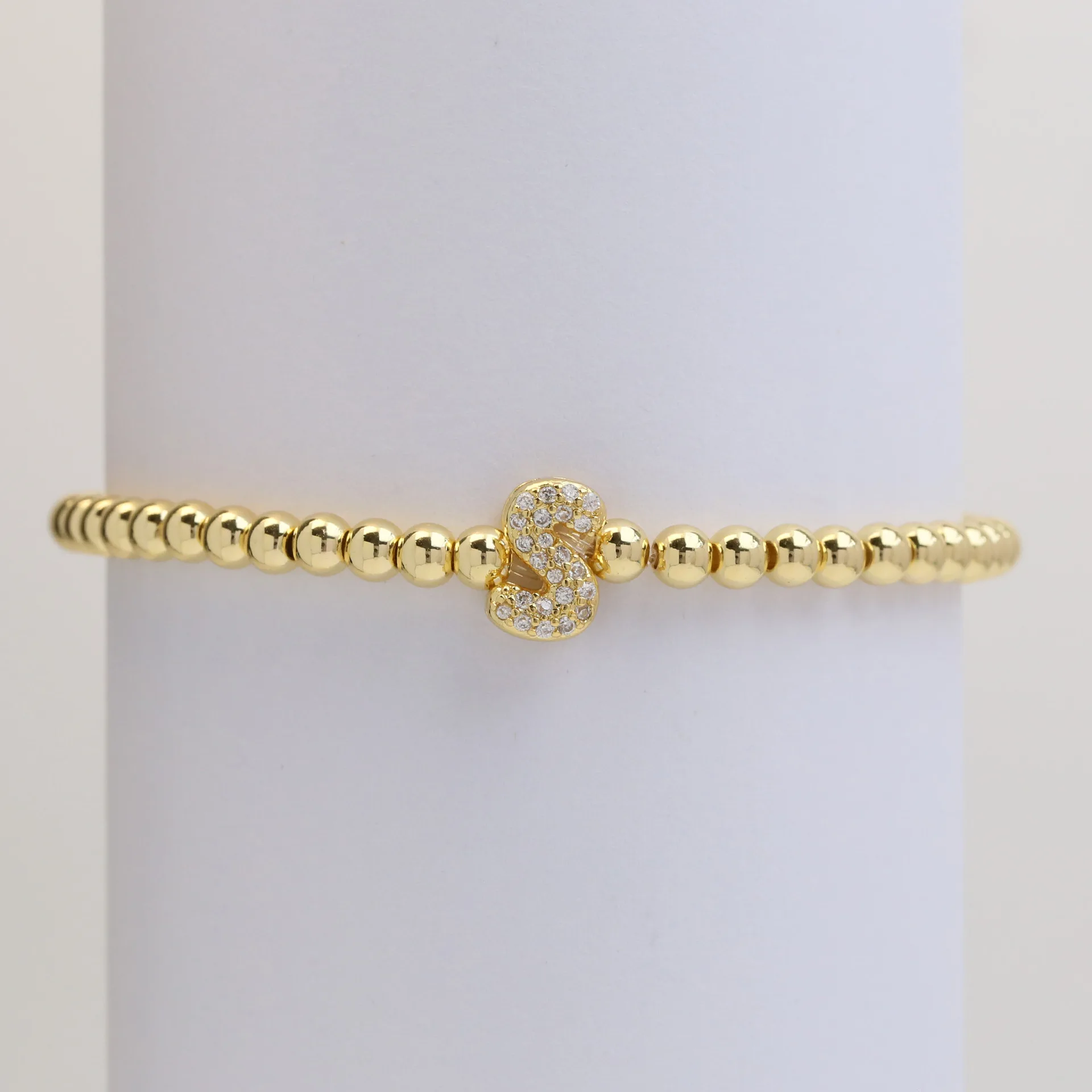 Classic Fashion Zircon Letter Charm Women Bracelet Luxury A-Z Initials Adjustable Chain Bracelet For Women Jewelry Gift