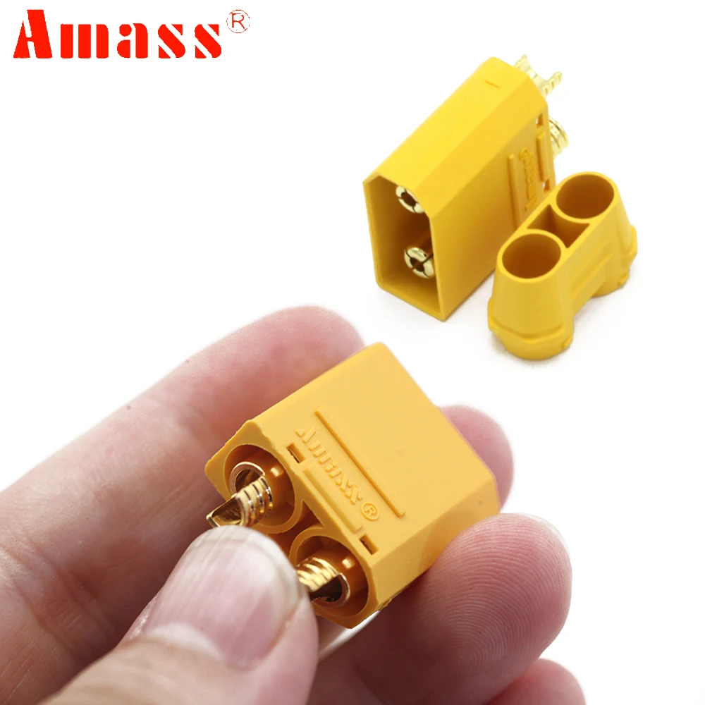 Amass XT90S XT90-S Bullet Connector Male/Female Anti Spark For Lipo Battery Connector FPV Drone Quadcopter Car Truck Toys