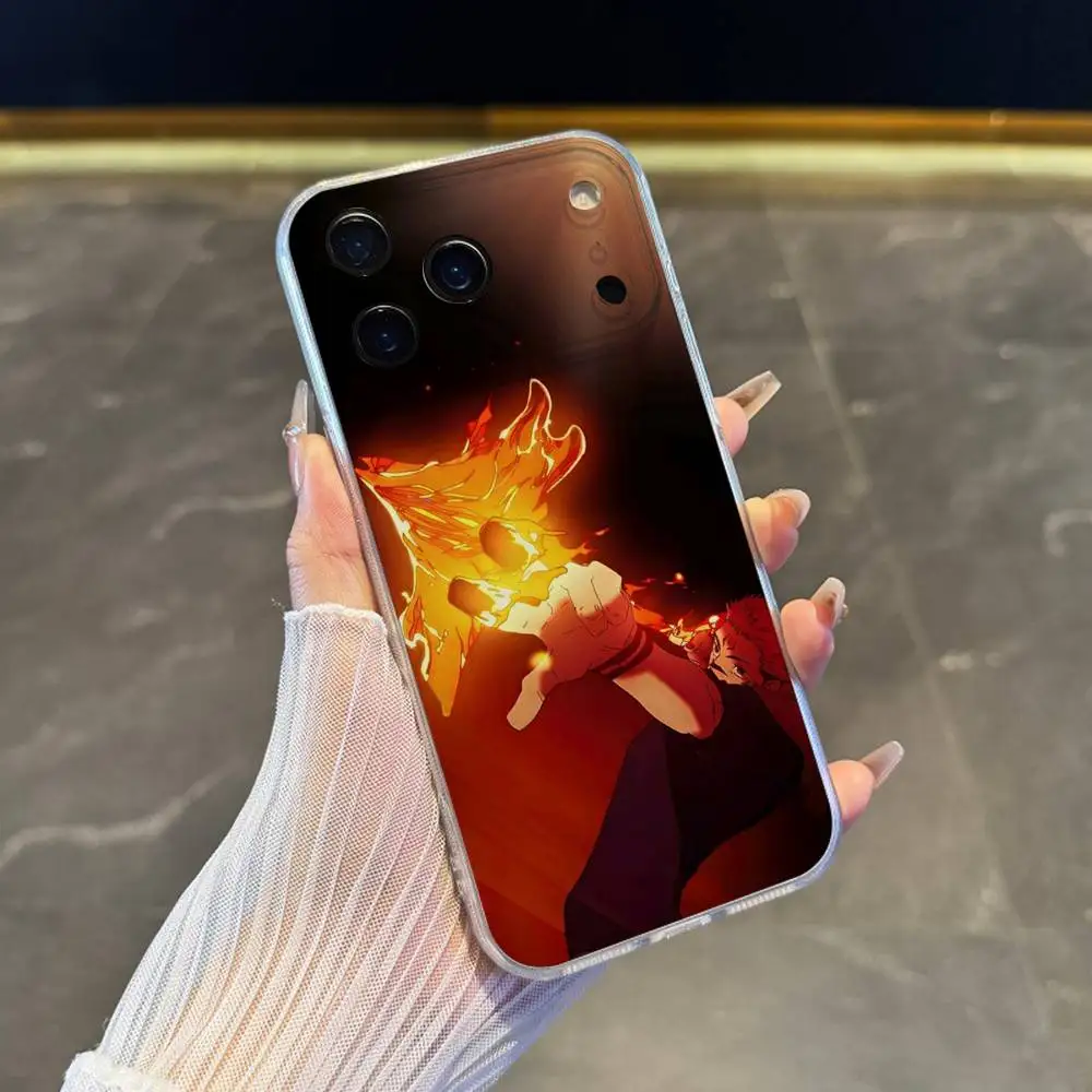 Y-Yuji Itadori Ryomen Sukun Phone Case For iPhone 17,16,15,14,13,12,11 Pro,Max,Plus,X,XS,XR,SE4,E Mini Transparent Soft Cover