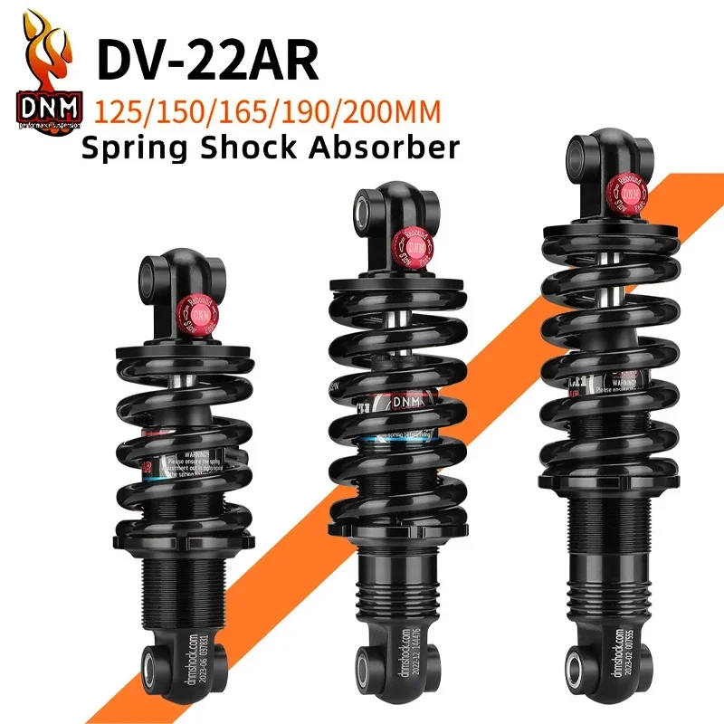 

DNM DV-22AR Mountain Bike Spring Shock Absorber 125mm/150mm/165mm/190mm/200mm 450lbs - 1500lbs MTB Bicycle Rear Shock Absorber